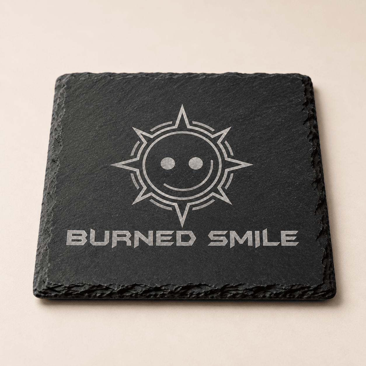 břidlice podtácek_burned smile